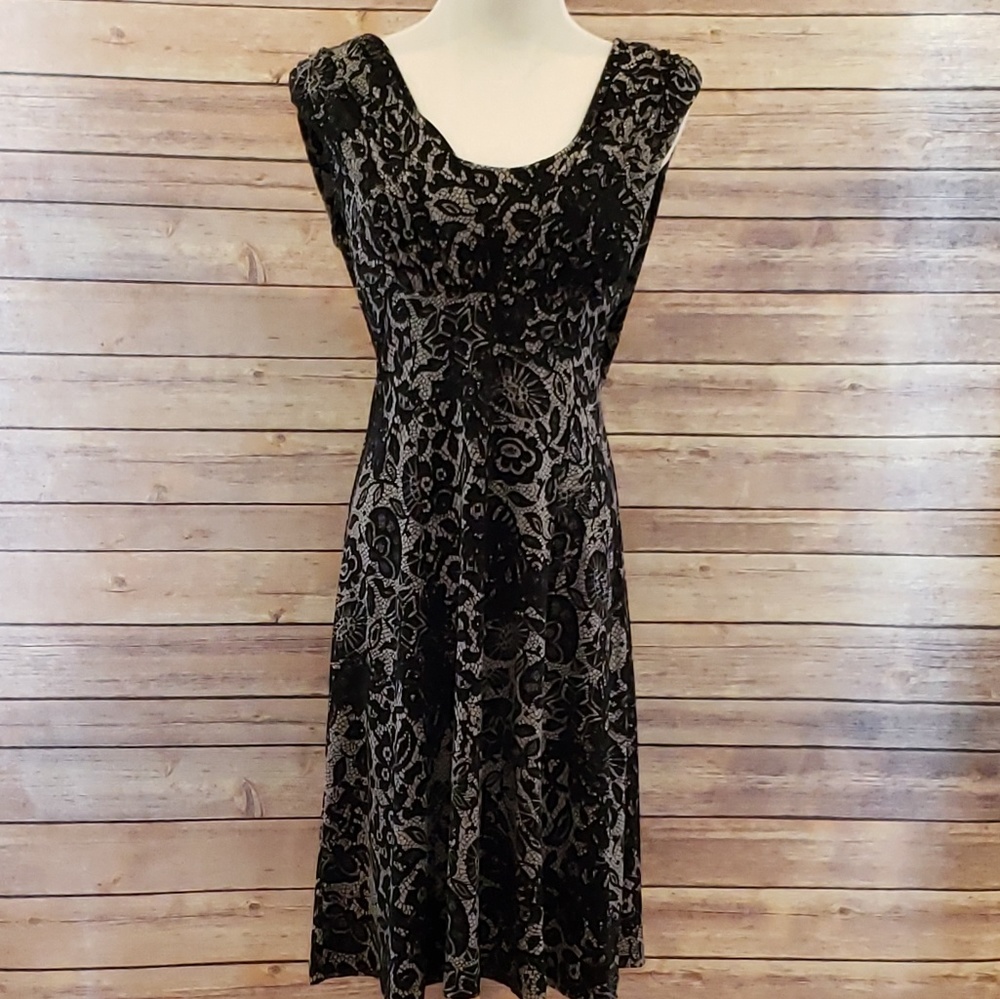 Calvin Klein  Faux Lace Dress